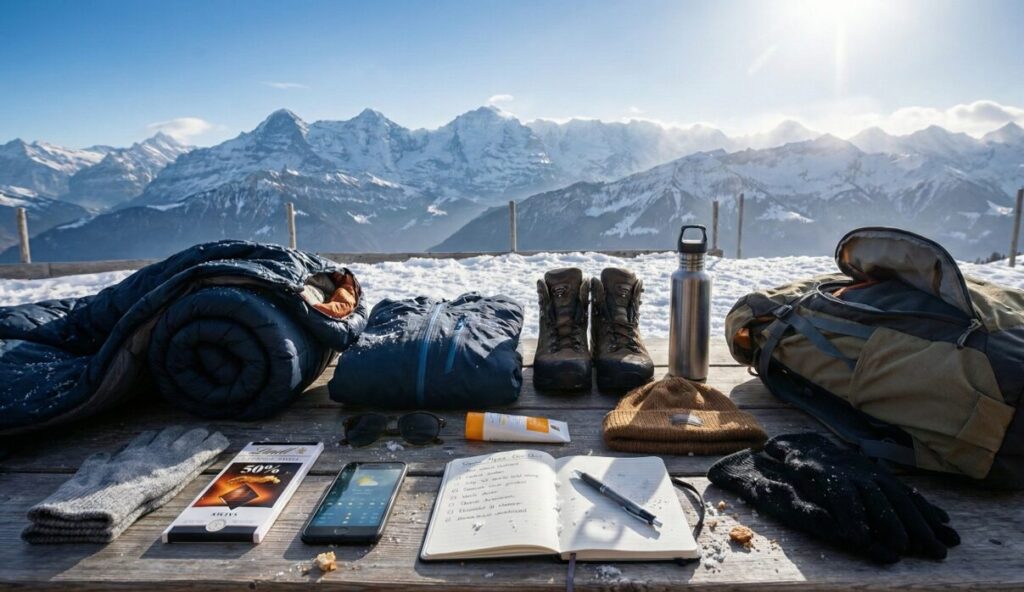 스위스 고산지대 준비물 체크리스트 윙메이트