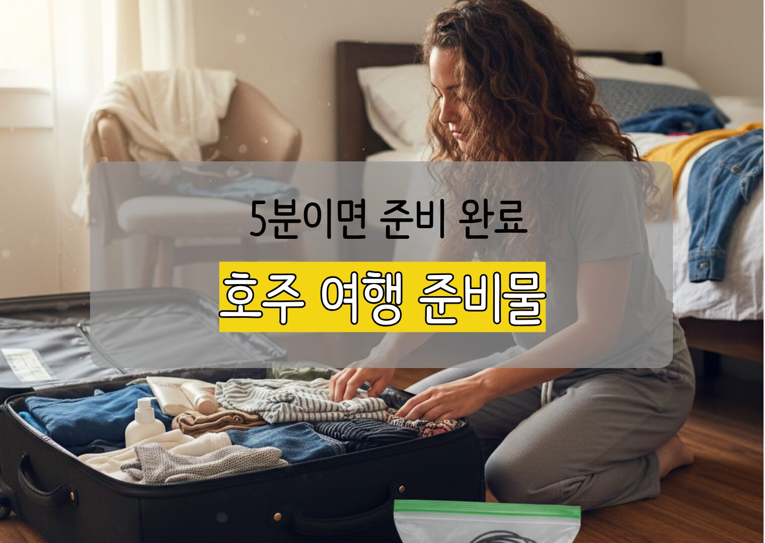 호주 여행 준비물 및 5분 체크리스트