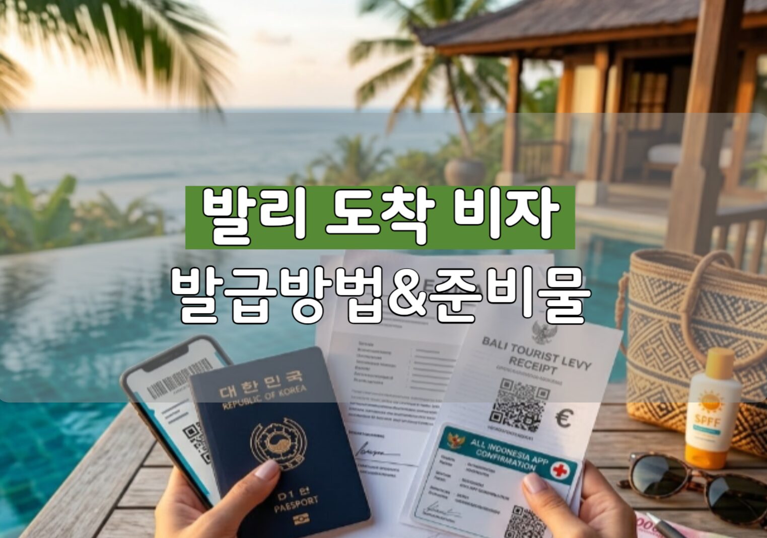 5분만에 알아보는 발리 도착 비자 발급 방법 e비자 준비물