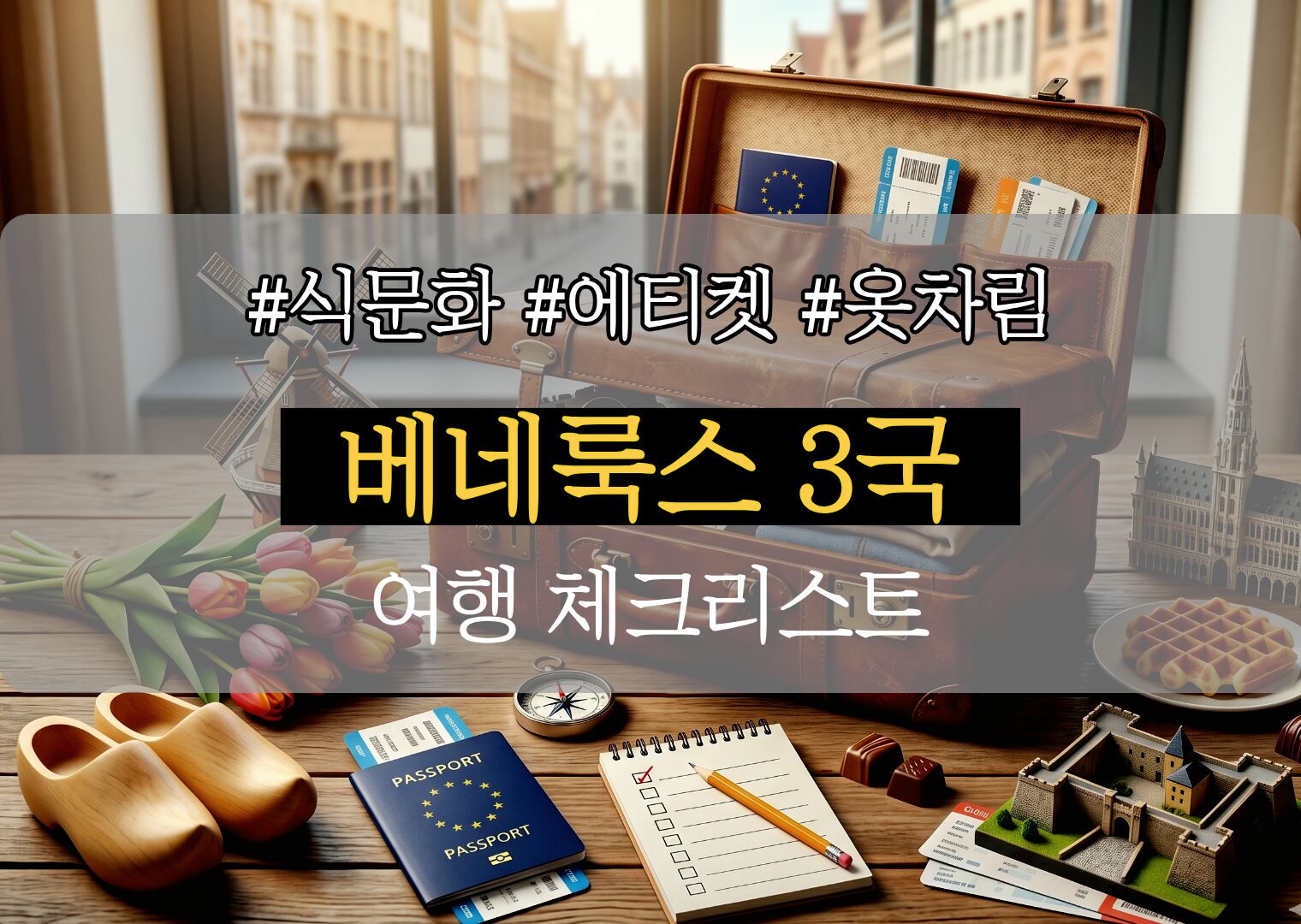 베네룩스 여행 체크리스트: 티켓 예약부터 현지 에티켓까지 5분만에 살펴보기