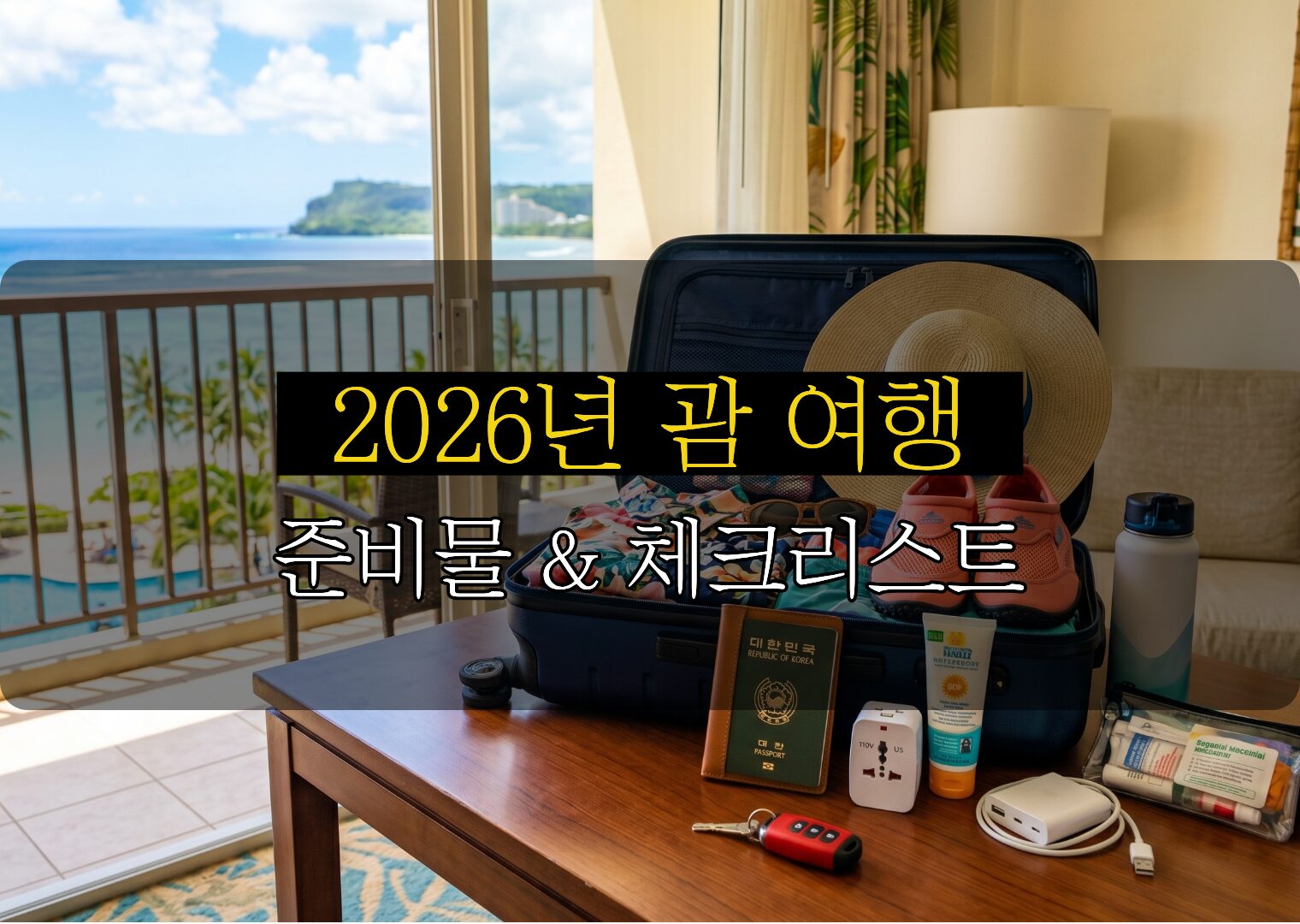 괌 여행 준비물 및 필수 체크리스트 확인하기