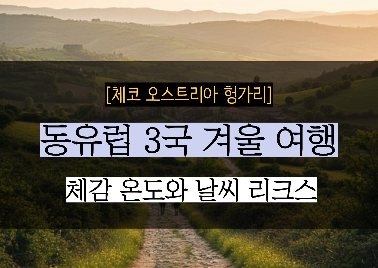 동유럽 3국 겨울 날씨 체감 온도와 여행 리스크 (체코 오스트리아 헝가리)